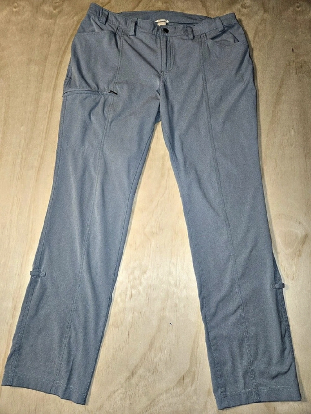 Duluth Trading Co Breezeshooter Womens Convertible Cargo Pants Size 16×33 Gray/